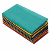 Cotton Craft Dinner Napkins, 20 by 20-Inch, Pack of 12, Multi-Colors