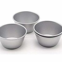 Astra shop Pack of 8 Individual Molds/ Chocolate Molten Pans/ Pudding Cups/ Raspberry Souffle Pot Pie Darioles Ramekins/ Brownies Tumblers Popovers/3-Inch Nonstick Egg Tart Bakeware