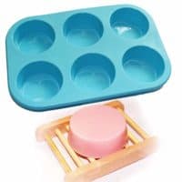 X-Haibei Round Circles Soap Silicone Mold Chocolate Jelly Muffin Cupcake Baking Mould