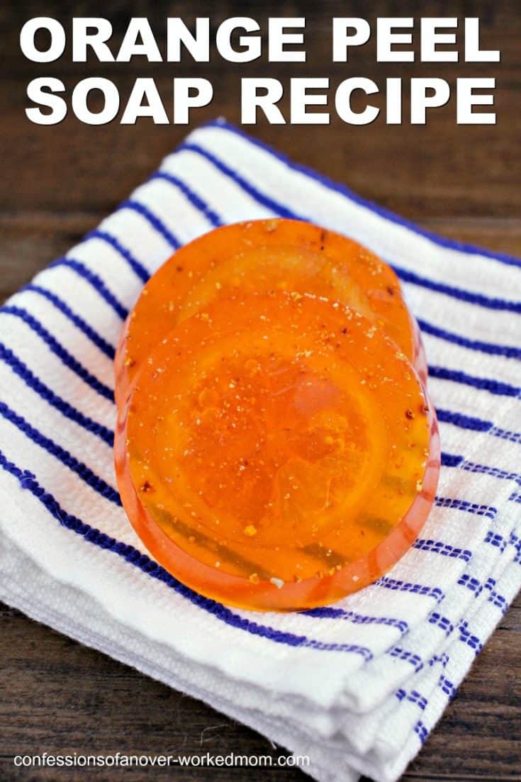 Check out this easy orange peel soap recipe! I love how cute these soaps look with the dried orange slices!
