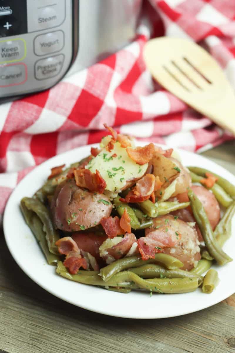 Blue Lake Beans Recipe With Bacon and Potatoes - Instant Pot