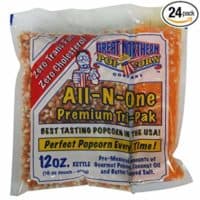 4111 Great Northern Popcorn Premium 12 Ounce (Pack of 24) Popcorn Portion Packs Cinema, Case of 24