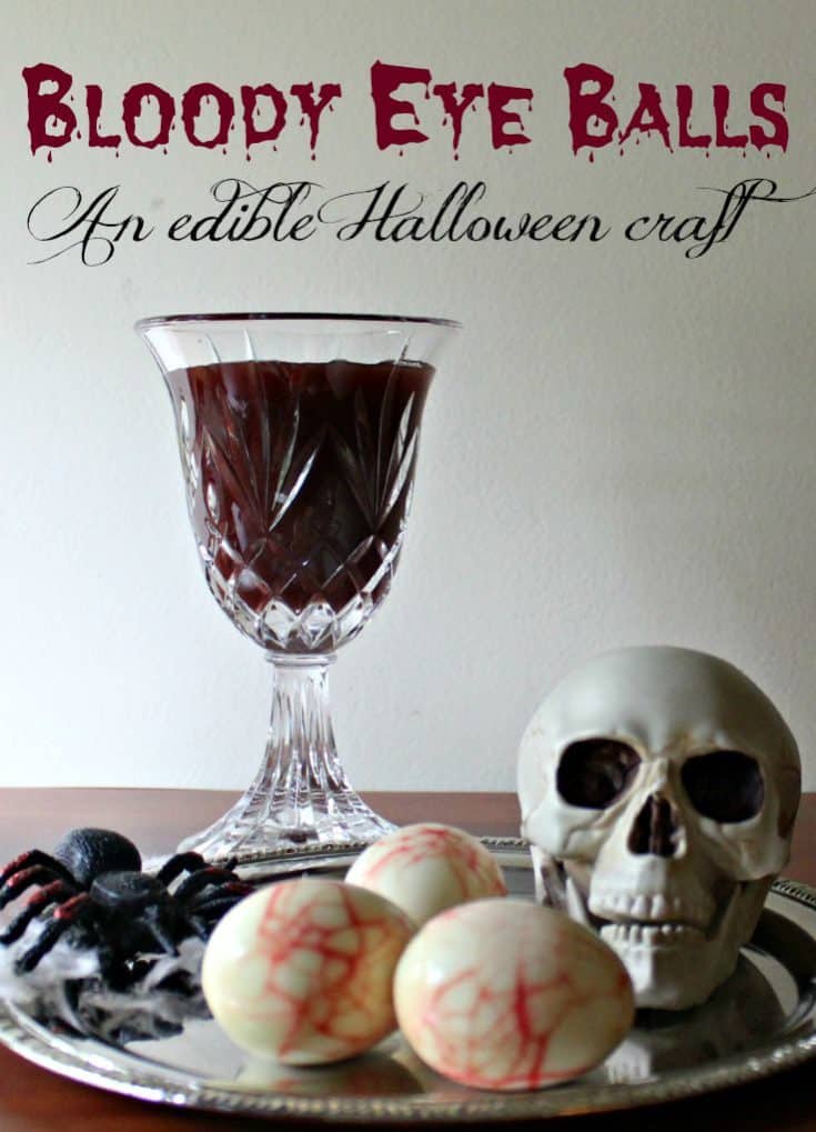 Edible Halloween Craft - Bloody Eyeballs