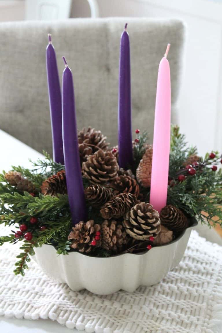 Easy Advent Wreath Craft to Celebrate Christmas This Year