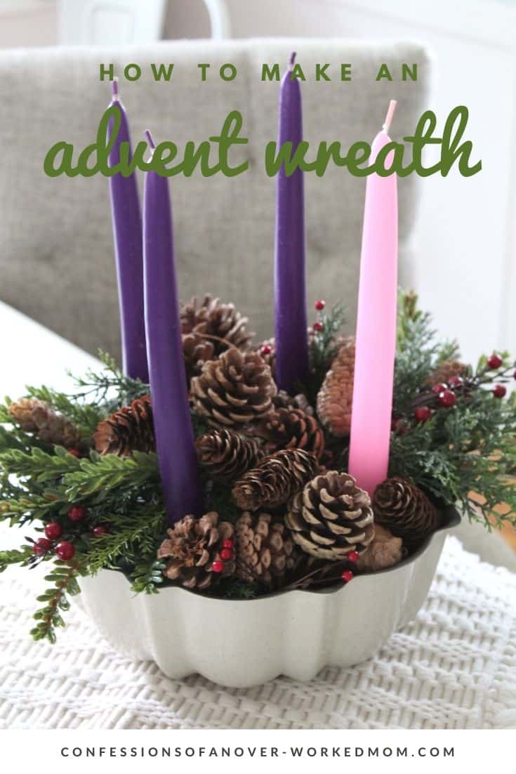 Easy Advent Wreath Craft to Celebrate Christmas This Year #advent #Christian #adventwreath #christmas #christmascraft