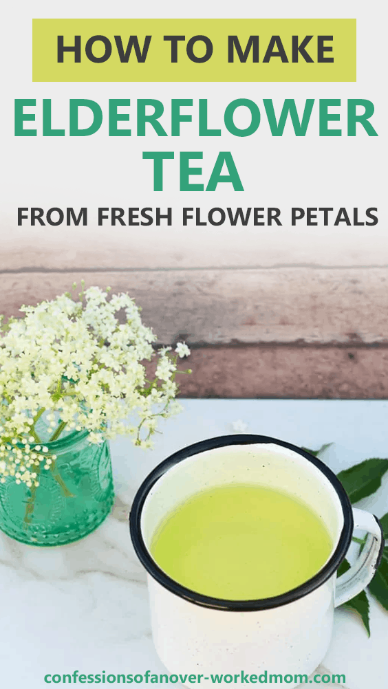 Make Elderflower Tea from Fresh Flower Petals