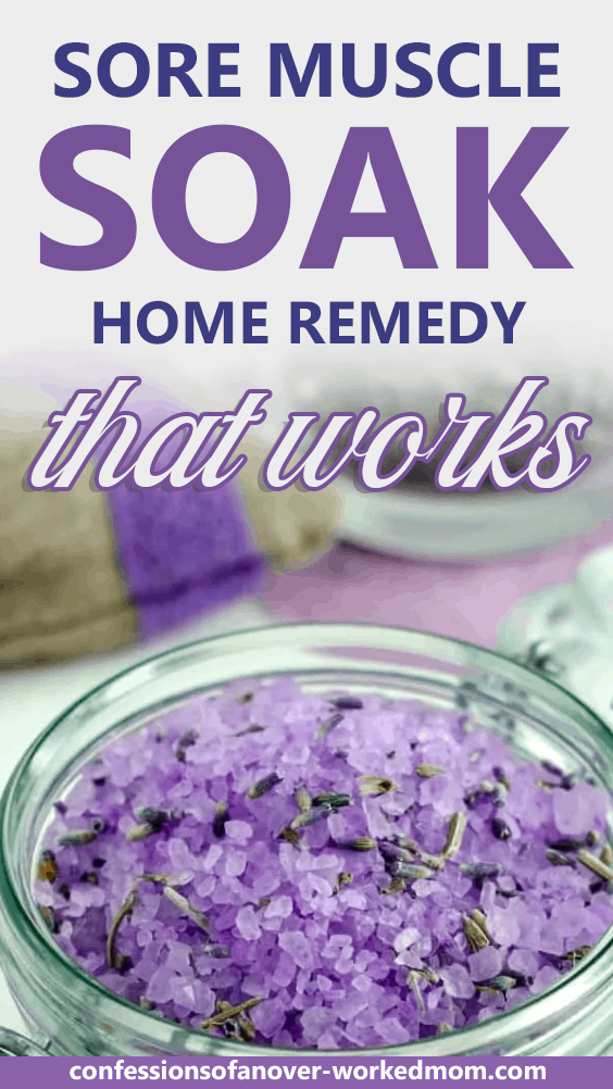 Sore Muscle Soak Home Remedy That Works
