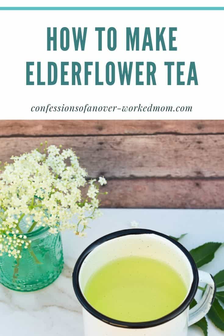 Make Elderflower Tea from Fresh Flower Petals #herbaltea #elderflowers #immunesystem