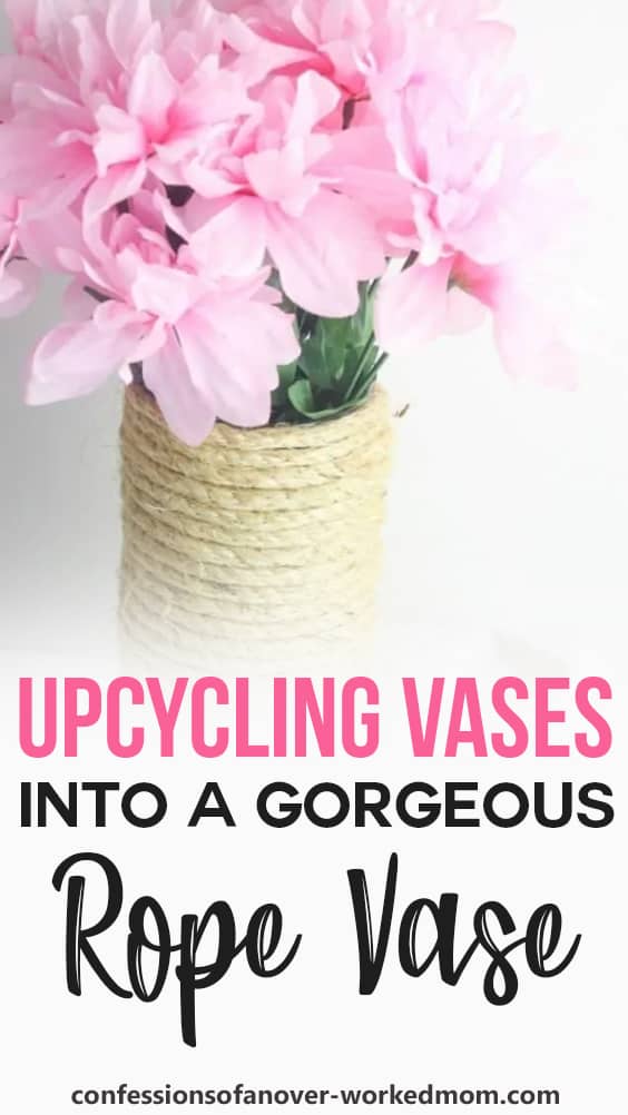Upcycling Vases into a Gorgeous Rope Vase