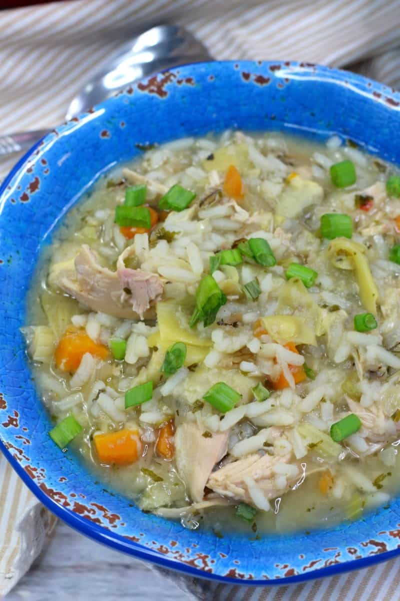 Chicken Artichoke Soup With Rice - Crock Pot