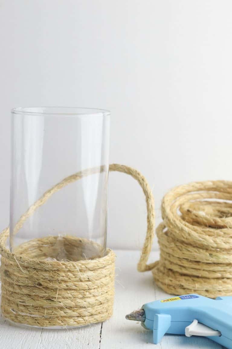 Upcycling Vases into a Gorgeous Spring Rope Vase