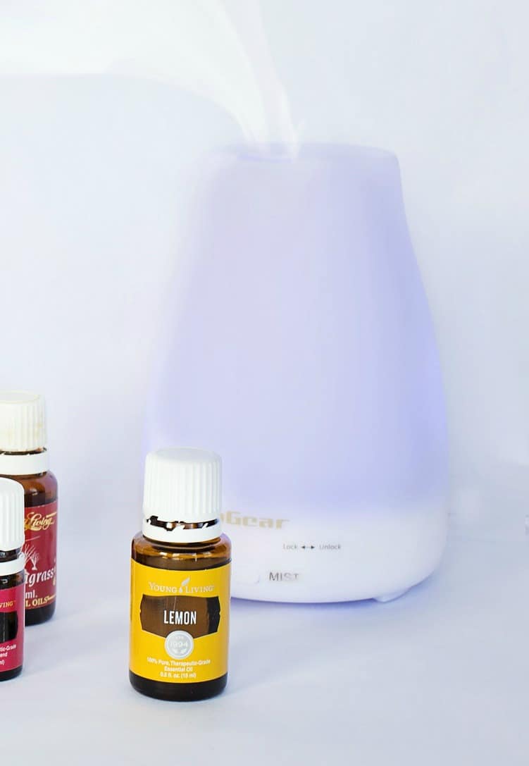 a diffuser and essential oils