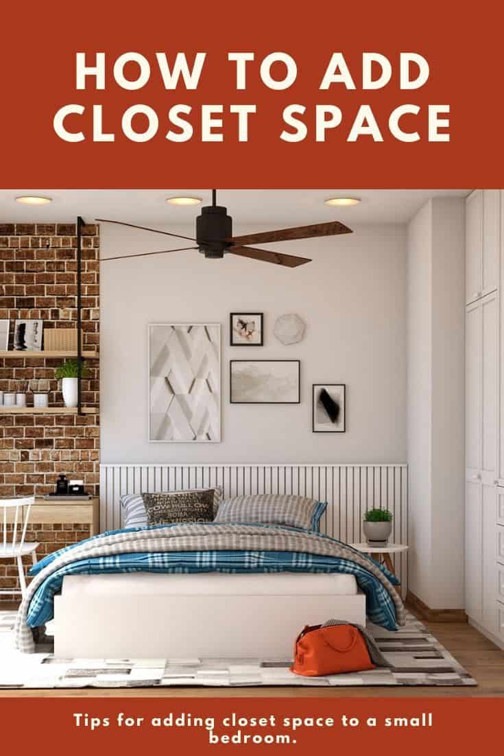 How to Add Closet Space to a Small Bedroom #closets #closetdesign