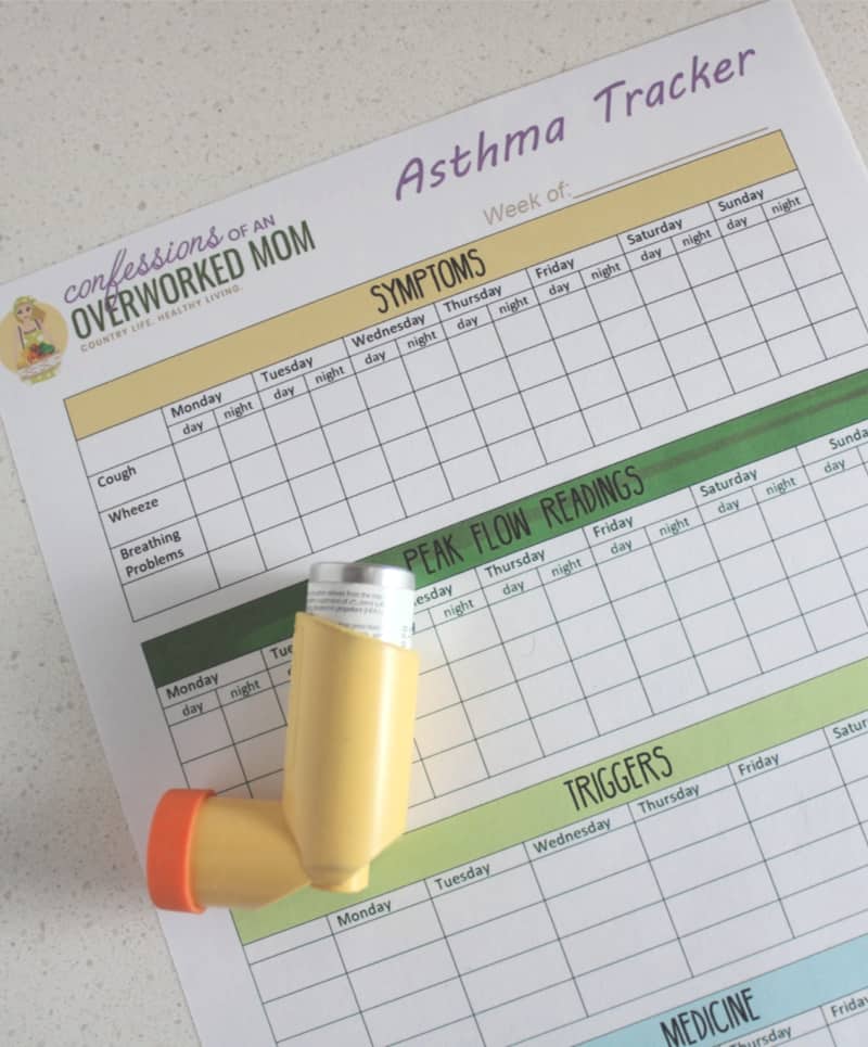 Asthma Monitoring Tips and Printable Asthma Tracker