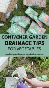 Container Garden Drainage Tips For Vegetables And Herbs