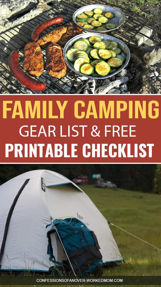 Need a family camping gear list? I have you covered. What should you keep on hand for camping gear? Get the full list right here.
