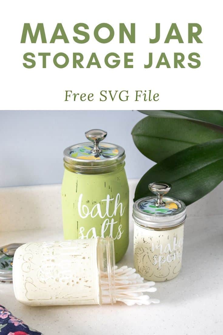 Mason Jar Bathroom Storage DIY