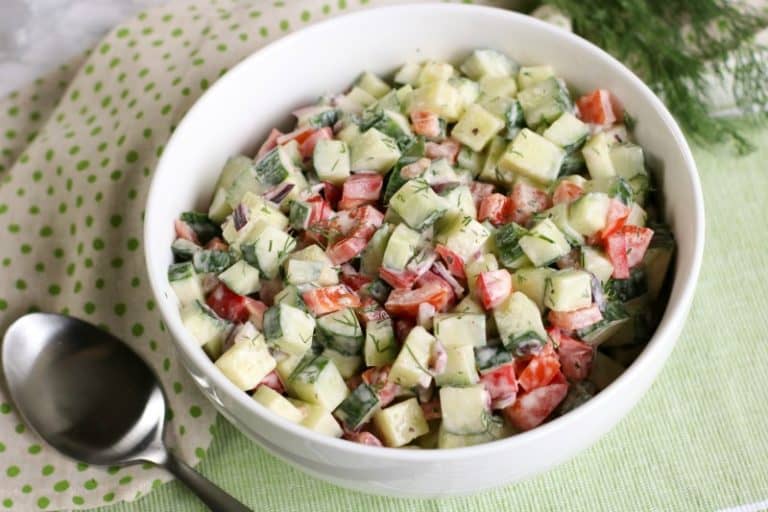 Pipino Salad with Mayonnaise and Dill Low Carb Recipe