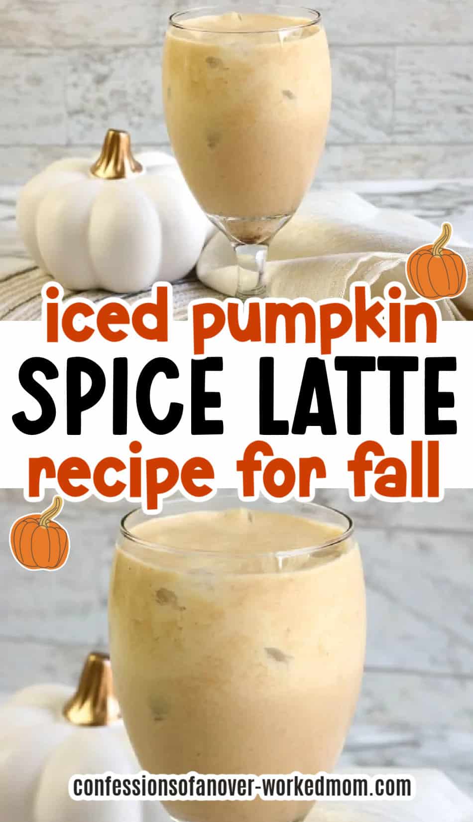 This Iced Pumpkin Spice Latte recipe is an easy way for you to enjoy coffee shop drinks at home. Make this pumpkin coffee recipe today.