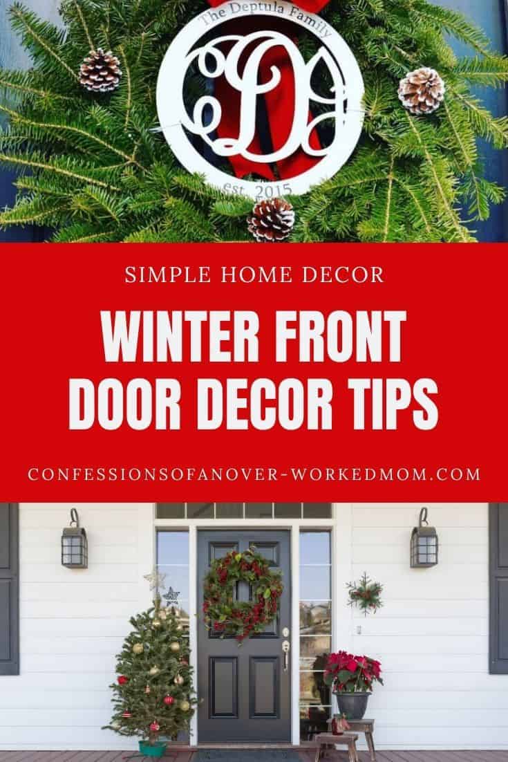 These winter front door decor ideas will help your guests feel welcome. Check out this winter front porch decor for a few stylish ideas.