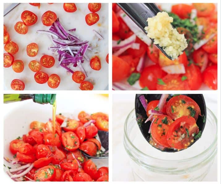 step by step photos to make cherry tomato relish