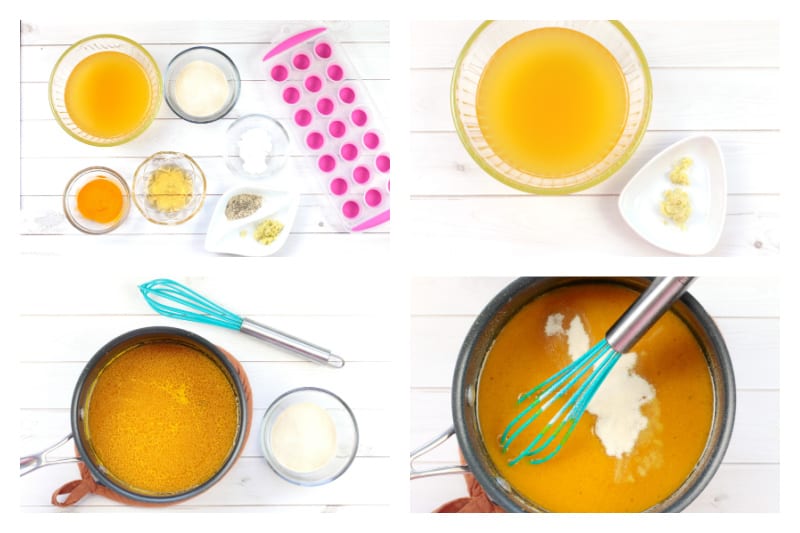 Step by step to make turmeric candy