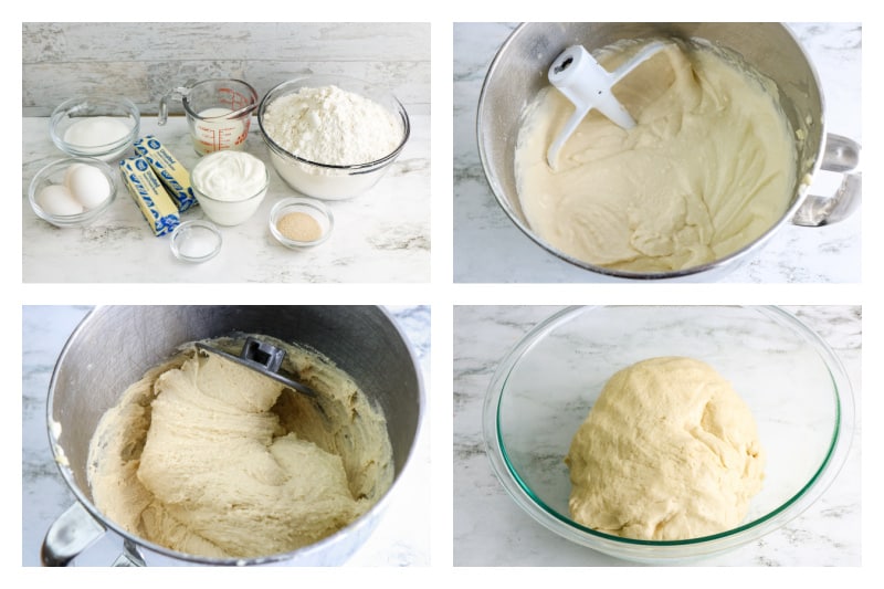step by step process for making the dough