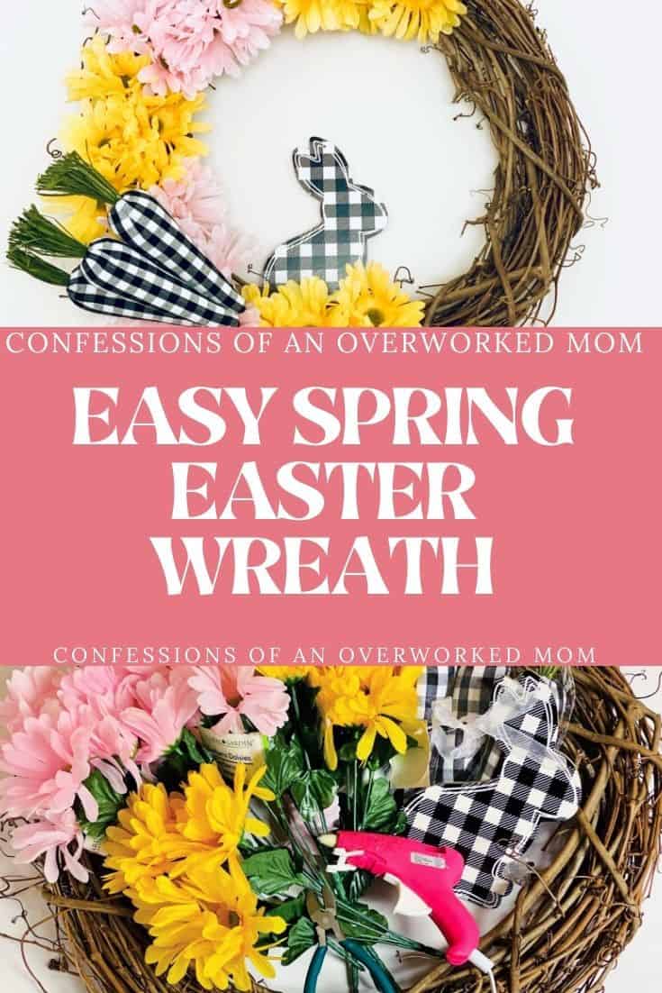 If you're wondering how to make a spring wreath for the front door, check out this DIY. You can make this Easter grapevine wreath in no time.