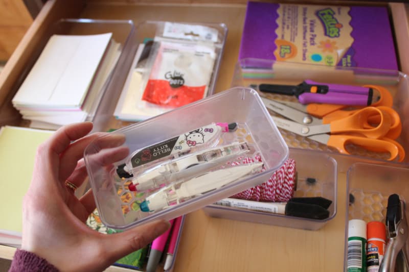 How to Organize Art Supplies in a Small Space or Drawer