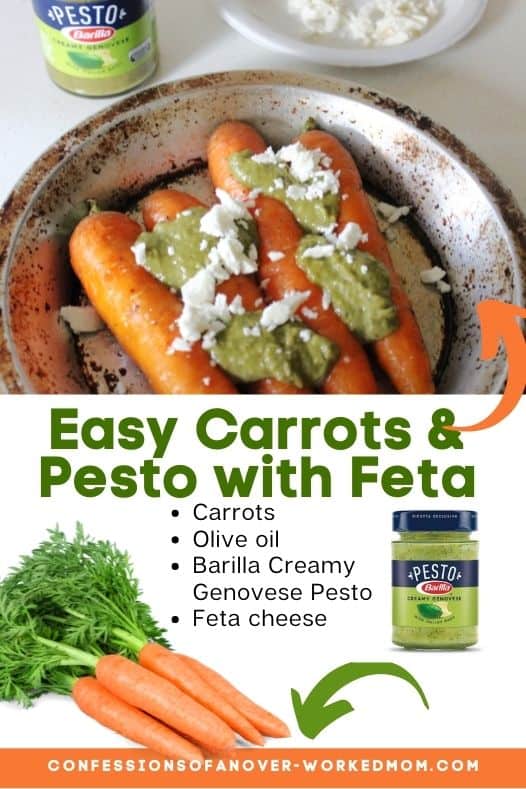 It's hard to find healthy recipes that are easy to make. But, this recipe for Carrots with Pesto and Feta can be on the table in no time at all.