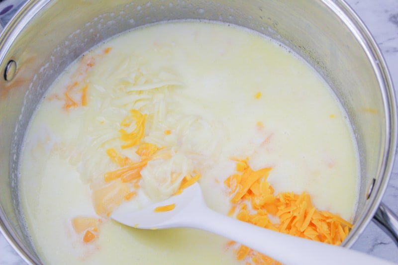 melting cheese in a double boiler