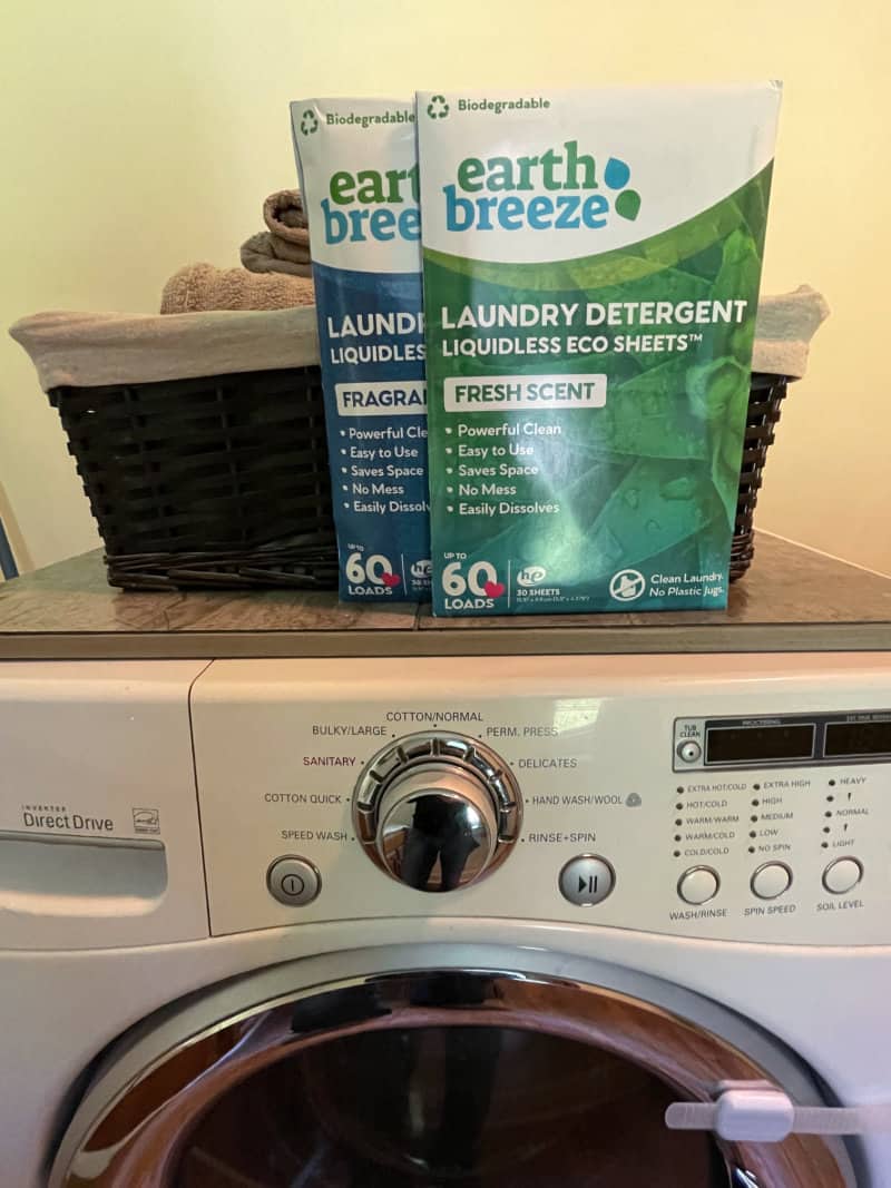 Wondering about Earth Breeze laundry sheets? Check out my thoughts on the laundry detergent sheets I added to my laundry routine.