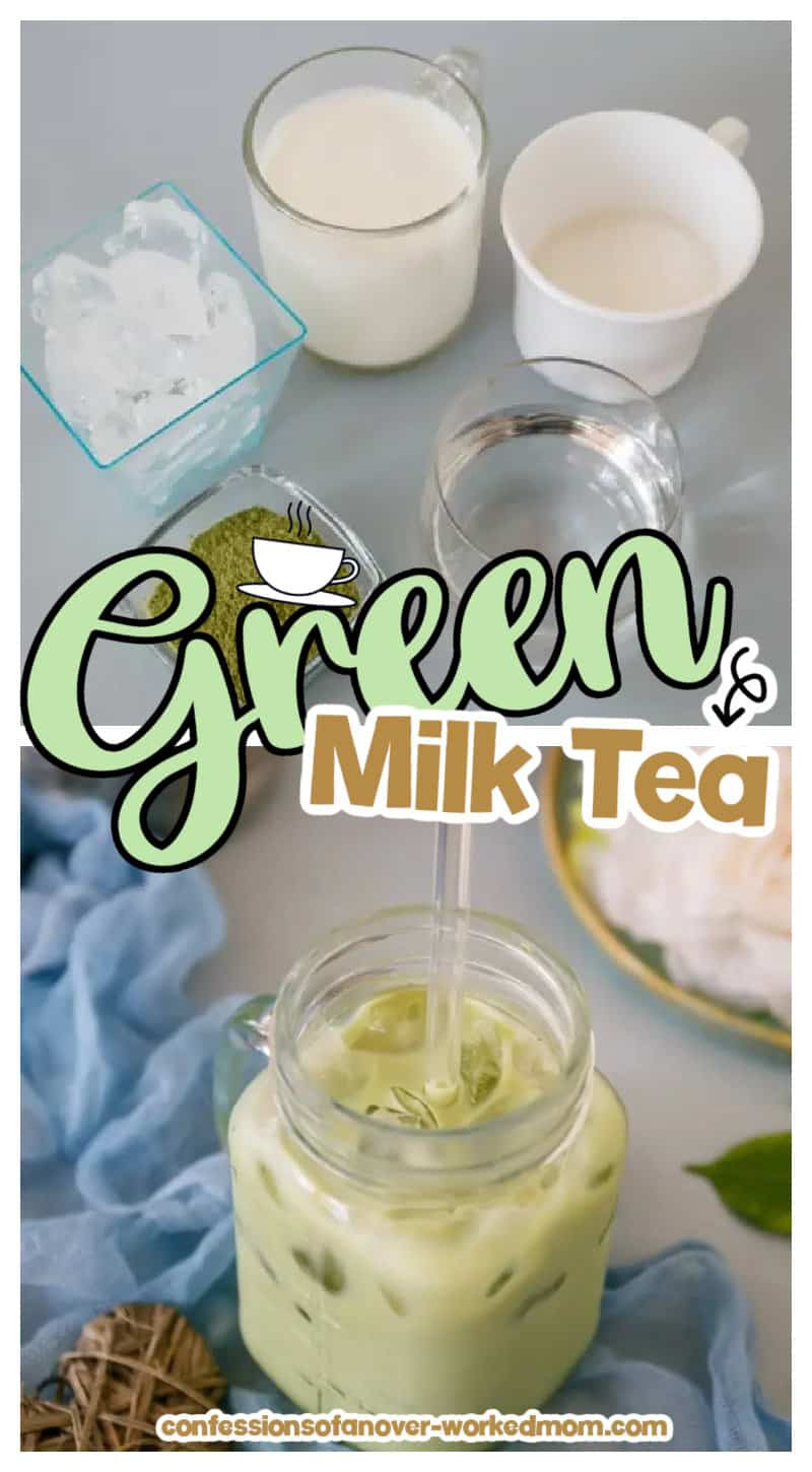 Check out this Green Milk Tea Recipe. Learn how to make a matcha green tea latte and discover why this is a popular drink.