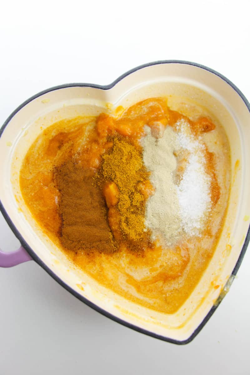 pumpkin and spices in a bowl