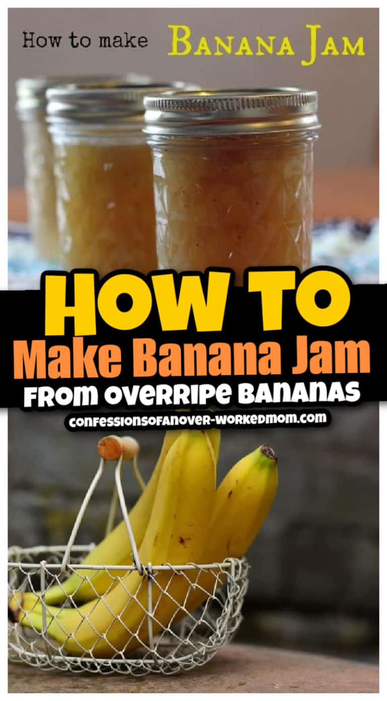How To Make Banana Jam from Overripe Bananas