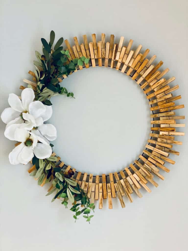 Clothespin Wreath DIY Confessions Of An Overworked Mom