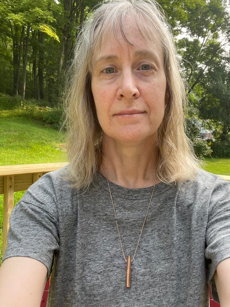 If you're looking for jewelry for anxiety, you may want to consider a calming necklace. Learn more about the mindful breathing necklace I'm using for anxiety relief.