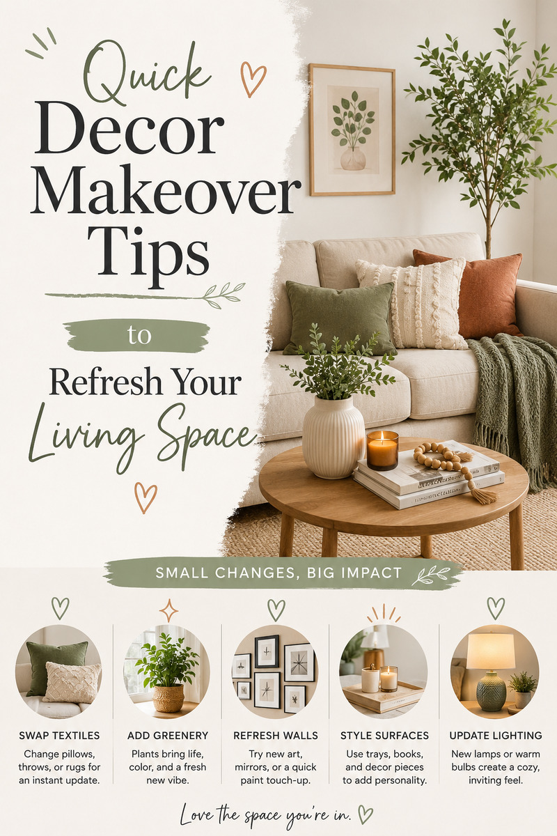 Quick Decor Makeover Tips to Refresh Your Living Space