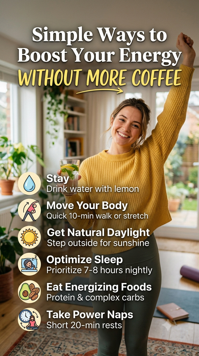 Simple Ways to Boost Your Energy Without More Coffee