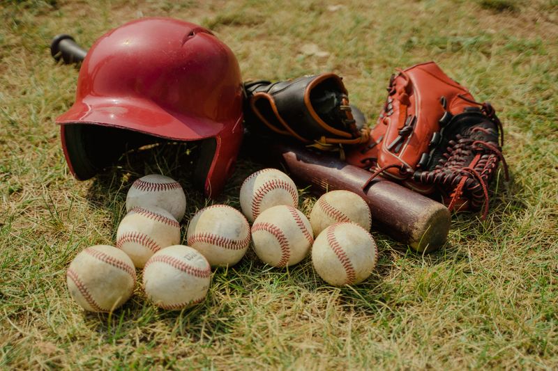 sports equipment on the ground