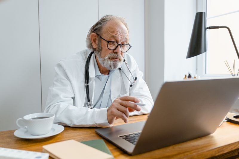 doctor on a telehealth appointment