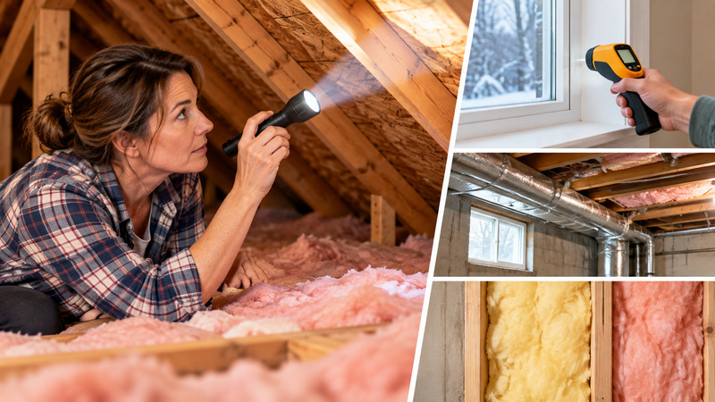 Home Energy Inspection Collage
