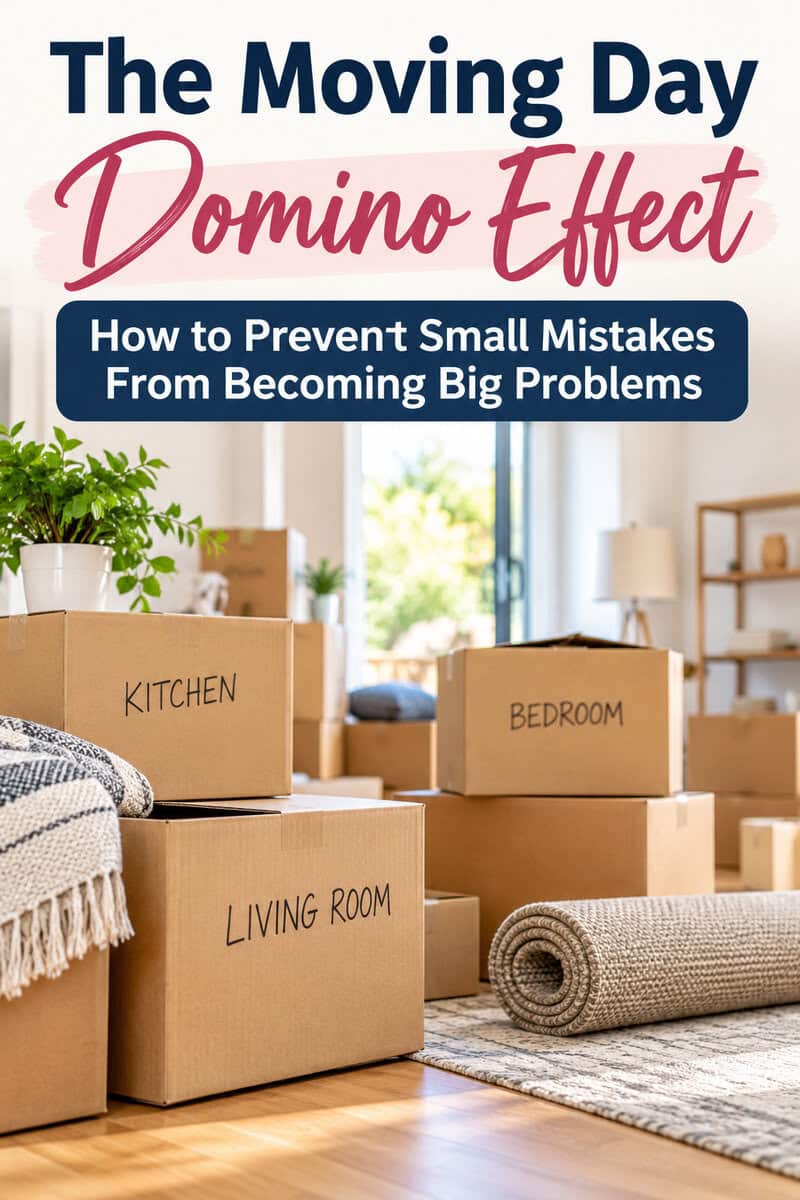 Moving day mistakes can turn a simple move into a stressful experience! Discover practical moving tips to help you pack efficiently, stay organized, protect your belongings, and avoid costly moving day problems. Whether you're moving across town or into your first home, these moving checklist ideas will help make your next move easier. Save these moving tips for a smoother, stress-free moving day!#MovingTips #MovingDay #MovingChecklist #PackingTips #HomeOrganization